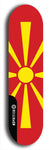 SovReign -- Macedonia Flag: Limited Edition, Black Logo Skateboard Deck