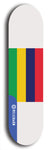 North American maple skateboard deck designed by underground artist BellyRash -- available in widths between 7.5 to 8.5 inches in both mellow concave and steep concave shapes. Artwork : 	Mauritius	flag skateboard deck																				