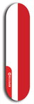 North American maple skateboard deck designed by underground artist BellyRash -- available in widths between 7.5 to 8.5 inches in both mellow concave and steep concave shapes. Artwork : 	Monaco	flag skateboard deck																				