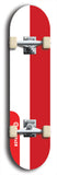 North American maple skateboard deck designed by underground artist BellyRash -- available in widths between 7.5 to 8.5 inches in both mellow concave and steep concave shapes. Artwork : 	Monaco	flag skateboard deck																				