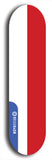 North American maple skateboard deck designed by underground artist BellyRash -- available in widths between 7.5 to 8.5 inches in both mellow concave and steep concave shapes. Artwork : 	Monaco	flag skateboard deck																				