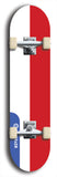 North American maple skateboard deck designed by underground artist BellyRash -- available in widths between 7.5 to 8.5 inches in both mellow concave and steep concave shapes. Artwork : 	Monaco	flag skateboard deck																				