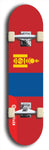 North American maple skateboard deck designed by underground artist BellyRash -- available in widths between 7.5 to 8.5 inches in both mellow concave and steep concave shapes. Artwork : 	Mongolia	flag skateboard deck																				