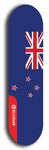 North American maple skateboard deck designed by underground artist BellyRash -- available in widths between 7.5 to 8.5 inches in both mellow concave and steep concave shapes. Artwork : 	New Zealand	flag skateboard deck																				