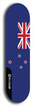 North American maple skateboard deck designed by underground artist BellyRash -- available in widths between 7.5 to 8.5 inches in both mellow concave and steep concave shapes. Artwork : 	New Zealand	flag skateboard deck																				