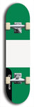 North American maple skateboard deck designed by underground artist BellyRash -- available in widths between 7.5 to 8.5 inches in both mellow concave and steep concave shapes. Artwork : 	Nigeria	flag skateboard deck																				