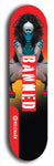 North American maple skateboard deck designed by underground artist BellyRash -- available in widths between 7.5 to 8.5 inches in both mellow concave and steep concave shapes from the BellyRash Limited Edition Blitz Deck series: Banned