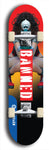 North American maple skateboard deck designed by underground artist BellyRash -- available in widths between 7.5 to 8.5 inches in both mellow concave and steep concave shapes from the BellyRash Limited Edition Blitz Deck series: Banned