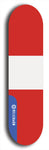 North American maple skateboard deck designed by underground artist BellyRash -- available in widths between 7.5 to 8.5 inches in both mellow concave and steep concave shapes. Artwork : 	Peru	flag skateboard deck																				