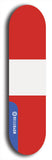 North American maple skateboard deck designed by underground artist BellyRash -- available in widths between 7.5 to 8.5 inches in both mellow concave and steep concave shapes. Artwork : 	Peru	flag skateboard deck																				