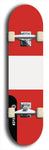 North American maple skateboard deck designed by underground artist BellyRash -- available in widths between 7.5 to 8.5 inches in both mellow concave and steep concave shapes. Artwork : 	Peru	flag skateboard deck																				