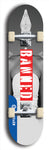 North American maple skateboard deck designed by underground artist BellyRash -- available in widths between 7.5 to 8.5 inches in both mellow concave and steep concave shapes from the BellyRash Limited Edition Blitz Deck series: Banned