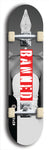 North American maple skateboard deck designed by underground artist BellyRash -- available in widths between 7.5 to 8.5 inches in both mellow concave and steep concave shapes from the BellyRash Limited Edition Blitz Deck series: Banned