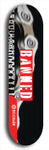 North American maple skateboard deck designed by underground artist BellyRash -- available in widths between 7.5 to 8.5 inches in both mellow concave and steep concave shapes from the BellyRash Limited Edition Blitz Deck series: Banned