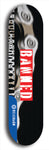 North American maple skateboard deck designed by underground artist BellyRash -- available in widths between 7.5 to 8.5 inches in both mellow concave and steep concave shapes from the BellyRash Limited Edition Blitz Deck series: Banned