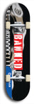 North American maple skateboard deck designed by underground artist BellyRash -- available in widths between 7.5 to 8.5 inches in both mellow concave and steep concave shapes from the BellyRash Limited Edition Blitz Deck series: Banned