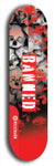 North American maple skateboard deck designed by underground artist BellyRash -- available in widths between 7.5 to 8.5 inches in both mellow concave and steep concave shapes from the BellyRash Limited Edition Blitz Deck series: Banned