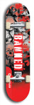 North American maple skateboard deck designed by underground artist BellyRash -- available in widths between 7.5 to 8.5 inches in both mellow concave and steep concave shapes from the BellyRash Limited Edition Blitz Deck series: Banned