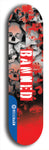 North American maple skateboard deck designed by underground artist BellyRash -- available in widths between 7.5 to 8.5 inches in both mellow concave and steep concave shapes from the BellyRash Limited Edition Blitz Deck series: Banned