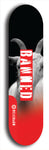 North American maple skateboard deck designed by underground artist BellyRash -- available in widths between 7.5 to 8.5 inches in both mellow concave and steep concave shapes from the BellyRash Limited Edition Blitz Deck series: Banned