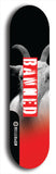 North American maple skateboard deck designed by underground artist BellyRash -- available in widths between 7.5 to 8.5 inches in both mellow concave and steep concave shapes from the BellyRash Limited Edition Blitz Deck series: Banned