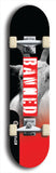 North American maple skateboard deck designed by underground artist BellyRash -- available in widths between 7.5 to 8.5 inches in both mellow concave and steep concave shapes from the BellyRash Limited Edition Blitz Deck series: Banned