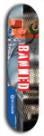 North American maple skateboard deck designed by underground artist BellyRash -- available in widths between 7.5 to 8.5 inches in both mellow concave and steep concave shapes from the BellyRash Limited Edition Blitz Deck series: Banned