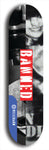 North American maple skateboard deck designed by underground artist BellyRash -- available in widths between 7.5 to 8.5 inches in both mellow concave and steep concave shapes from the BellyRash Limited Edition Blitz Deck series: Banned