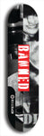 North American maple skateboard deck designed by underground artist BellyRash -- available in widths between 7.5 to 8.5 inches in both mellow concave and steep concave shapes from the BellyRash Limited Edition Blitz Deck series: Banned