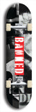 North American maple skateboard deck designed by underground artist BellyRash -- available in widths between 7.5 to 8.5 inches in both mellow concave and steep concave shapes from the BellyRash Limited Edition Blitz Deck series: Banned