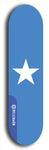 North American maple skateboard deck designed by underground artist BellyRash -- available in widths between 7.5 to 8.5 inches in both mellow concave and steep concave shapes. Artwork : 	Somalia	flag skateboard deck																				