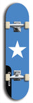 North American maple skateboard deck designed by underground artist BellyRash -- available in widths between 7.5 to 8.5 inches in both mellow concave and steep concave shapes. Artwork : 	Somalia	flag skateboard deck																				