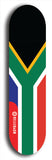 North American maple skateboard deck designed by underground artist BellyRash -- available in widths between 7.5 to 8.5 inches in both mellow concave and steep concave shapes. Artwork : 	South Africa	flag skateboard deck																				