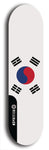 North American maple skateboard deck designed by underground artist BellyRash -- available in widths between 7.5 to 8.5 inches in both mellow concave and steep concave shapes. Artwork : 	South Korea	flag skateboard deck																				