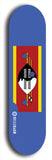 Swaziland flag skateboard deck. North American maple skateboard deck available in widths between 7.5 to 8.5 inches in both mellow concave and steep concave shapes.