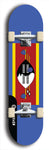 Swaziland flag skateboard deck. North American maple skateboard deck available in widths between 7.5 to 8.5 inches in both mellow concave and steep concave shapes.