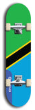 North American maple skateboard deck designed by underground artist BellyRash -- available in widths between 7.5 to 8.5 inches in both mellow concave and steep concave shapes. Artwork : 	Tanzania	flag skateboard deck																				