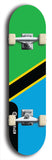 North American maple skateboard deck designed by underground artist BellyRash -- available in widths between 7.5 to 8.5 inches in both mellow concave and steep concave shapes. Artwork : 	Tanzania	flag skateboard deck																				