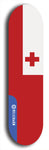 North American maple skateboard deck designed by underground artist BellyRash -- available in widths between 7.5 to 8.5 inches in both mellow concave and steep concave shapes. Artwork : 	Tonga	flag skateboard deck																				