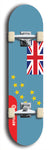 North American maple skateboard deck designed by underground artist BellyRash -- available in widths between 7.5 to 8.5 inches in both mellow concave and steep concave shapes. Artwork : 	Tuvalu	flag skateboard deck																				