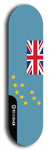 North American maple skateboard deck designed by underground artist BellyRash -- available in widths between 7.5 to 8.5 inches in both mellow concave and steep concave shapes. Artwork : 	Tuvalu	flag skateboard deck																				