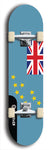 North American maple skateboard deck designed by underground artist BellyRash -- available in widths between 7.5 to 8.5 inches in both mellow concave and steep concave shapes. Artwork : 	Tuvalu	flag skateboard deck																				