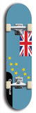 North American maple skateboard deck designed by underground artist BellyRash -- available in widths between 7.5 to 8.5 inches in both mellow concave and steep concave shapes. Artwork : 	Tuvalu	flag skateboard deck																				