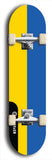 North American maple skateboard deck designed by underground artist BellyRash -- available in widths between 7.5 to 8.5 inches in both mellow concave and steep concave shapes. Artwork : 	Ukraine	flag skateboard deck																				