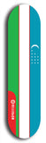 North American maple skateboard deck designed by underground artist BellyRash -- available in widths between 7.5 to 8.5 inches in both mellow concave and steep concave shapes. Artwork : 	Uzbekistan	flag skateboard deck																				