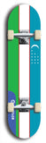 North American maple skateboard deck designed by underground artist BellyRash -- available in widths between 7.5 to 8.5 inches in both mellow concave and steep concave shapes. Artwork : 	Uzbekistan	flag skateboard deck																				