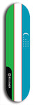 North American maple skateboard deck designed by underground artist BellyRash -- available in widths between 7.5 to 8.5 inches in both mellow concave and steep concave shapes. Artwork : 	Uzbekistan	flag skateboard deck																				