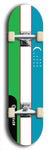 North American maple skateboard deck designed by underground artist BellyRash -- available in widths between 7.5 to 8.5 inches in both mellow concave and steep concave shapes. Artwork : 	Uzbekistan	flag skateboard deck																				