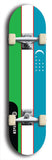 North American maple skateboard deck designed by underground artist BellyRash -- available in widths between 7.5 to 8.5 inches in both mellow concave and steep concave shapes. Artwork : 	Uzbekistan	flag skateboard deck																				