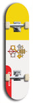 SovReign -- Vatican City Flag: Limited Edition, Red Logo Skateboard Deck